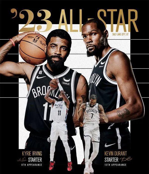 篮网主场击败老鹰，杜兰特荣膺全明星